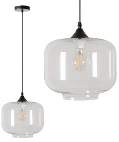 LAMPA SUFITOWA WISZĄCA SZKLANA APP312-1CP LOFT