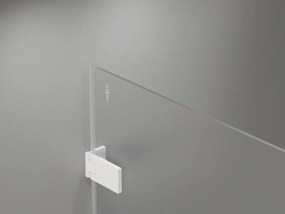 Mexen Lunar-F drzwi prysznicowe składane lewe 60 cm, transparent, białe - 836-060-000-20-00-L