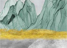 Obraz na szkle - Emerald Mountains N⁰1 (70x50 cm)