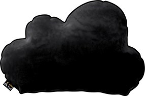 Poduszka Soft Cloud kolor czarny tkanina połyskliwa, welwetowa