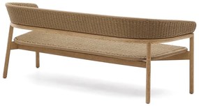 Beżowo-naturalna sofa ogrodowa z litego drewna akacjowego Arinella – Kave Home