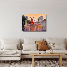 Obraz na szkle - Moulin Rouge, Paryż, Francja (70x50 cm)