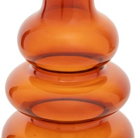 Szklany wazon bursztynowy CLOTHILDE, wys. 22 cm