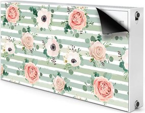 Magnes dekoracjny na kaloryfer Pasiaste róże