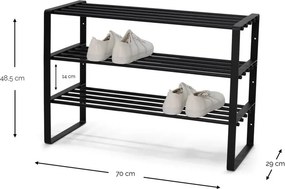 Szarobrązowa metalowa szafka na buty 70x48,5x29 cm Rex – Spinder Design