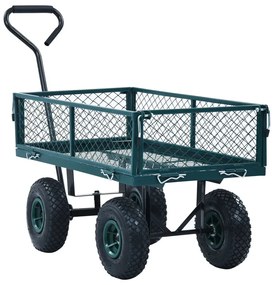 Metalowy wózek ogrodowy na pneumatycznych kołach K4-P97