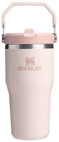 Jasnoróżowy termos 600 ml IceFlow Flip Straw 2.0 – Stanley