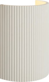 Skandynawski kinkiet biały owalny - Plaster