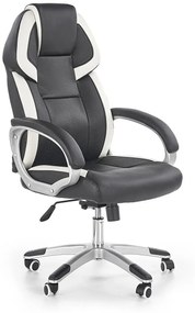 Fotel obrotowy czarno biały K8-R12