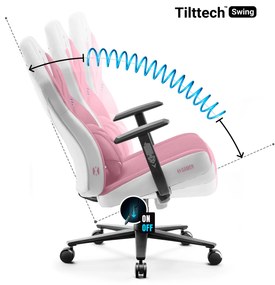 Fotel gamingowy Diablo X-Gamer 2.0 Normal Size, Marshmallow Pink