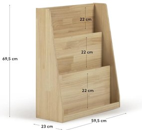 Regał dziecięcy z litego drewna sosnowego w naturalnym kolorze 59,5x69,5x23 cm Adiventina – Kave Home