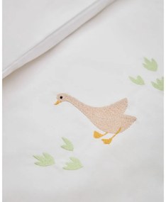 Biała pościel dziecięca do łóżeczka z perkalu bawełnianego 70x140 cm Milu – Kave Home