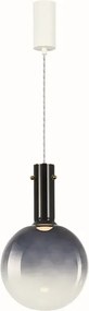 Granatowa lampa wisząca szklany klosz - K574- B6-Z46