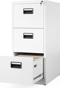 Metalowa szafka kartotekowa 46x62x102 cm Sara V3 biała