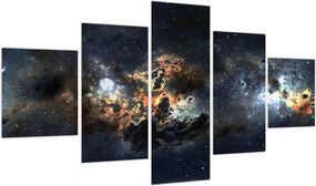 Obraz - Wszechświat z mgławicą (125x70 cm)