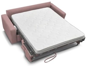Różowa rozkładana sofa 215 cm Monaco – Bobochic Paris