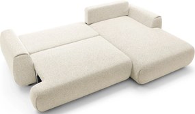 Nowoczesny narożnik rozkładany ecru H3-Z59