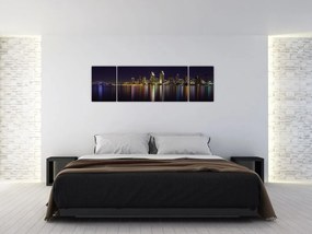 Obraz miasta nocą (170x50 cm)