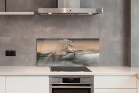 Szkło do Kuchni na Ścianę Magiczny Jednorożec w Chmurach