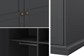 Dwudrzwiowa szafa Paris 2 kolor szary