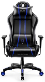 Fotel gamingowy Diablo X-One 2.0 Normal Size, czarno-niebieski
