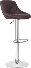 MIADOMODO Stołek barowy 2 szt, bez podłokietnika, brązowy