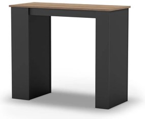 Stolik barowy z blatem w dekorze dębu 47x120 cm Peru – Marckeric