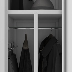 Szafka pracownicza metalowa szara: KACPER 1 Plus