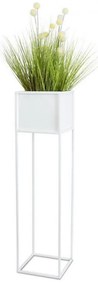 Stojak na kwiaty 90x24 cm, biały