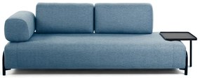 Niebieska sofa ze stolikiem Kave Home Compo