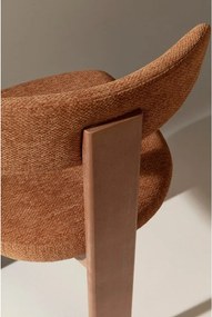 Ceglaste tapicerowane krzesła zestaw 2 szt. Nadia – MOME