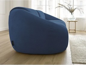 Ciemnoniebieska sztruksowa sofa 250 cm Tina – Bobochic Paris
