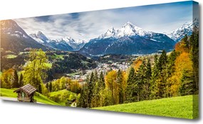 Obraz na płótnie Monumentalny Szczyt Alp