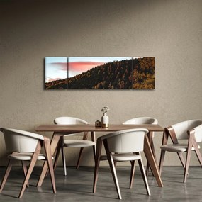 Obraz rudzików nad wzgórzem (170x50 cm)