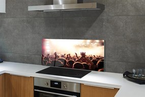 Szklany Panel Tłum na Koncercie