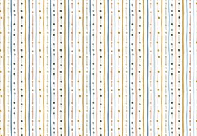 Fototapeta - Linie i kropki (196x136 cm)