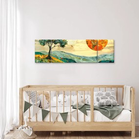 Obraz - Ilustracja krajobrazu (170x50 cm)