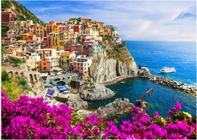 Obraz na szkle - Włoska wioska Manarola (70x50 cm)