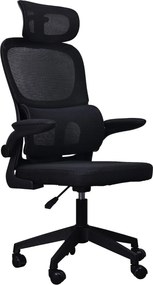 Fotel obrotowy Hektor ergonomiczne krzesło biurowe z siatką i zagłówkiem – wygodne krzesło do pracy