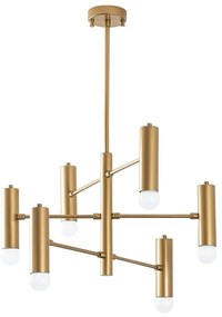 Lampa wisząca w kolorze złota z metalowym kloszem Gharib – Opviq lights
