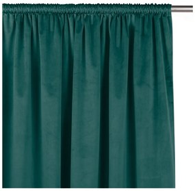 Morska aksamitna zasłona częściowo zaciemniająca (dimout) 265x175 cm Velto – Filumi