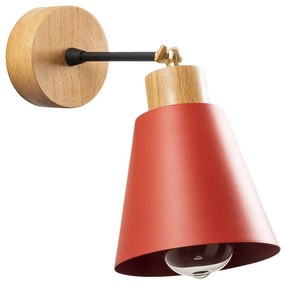 Czerwono-naturalny kinkiet ø 14 cm Manavgat – Opviq lights