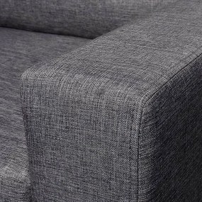 Stylowa trzyosobowa ciemnoszara sofa - Izarra 3X