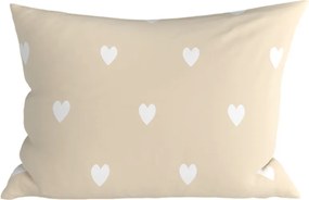 Bawełniana poszewka na poduszkę HEARTILO POLY 50x70 cm, beżowy