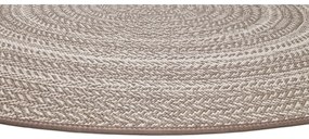 Beżowy dywan odpowiedni na zewnątrz Universal Silvana Rutto, ⌀ 120 cm