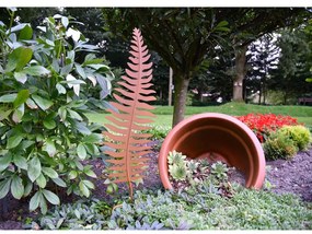 Metalowa wbijana dekoracja ogrodowa Leaf – Garden Pleasure