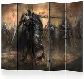 Parawan jednostronny Dla dzieci 225x172 cm 5-częściowy zielony ARTGEIST B