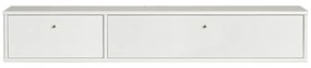 Biała szafka pod TV 136x22 cm Mistral – Hammel Furniture