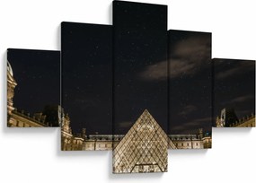 Obraz - Luwr w nocy (125x70 cm)