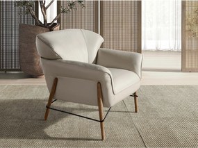 Piaskowy fotel skórzany 5129 ANGEL CERDA